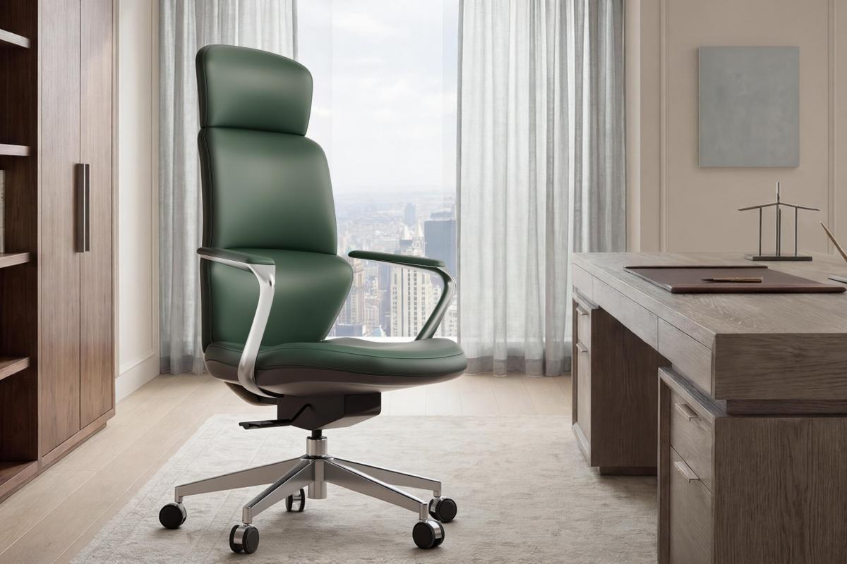 Frühlings-Workspace-Refresh: Werten Sie Ihr Büro mit einem Executive-Bürostuhl aus echtem Leder auf