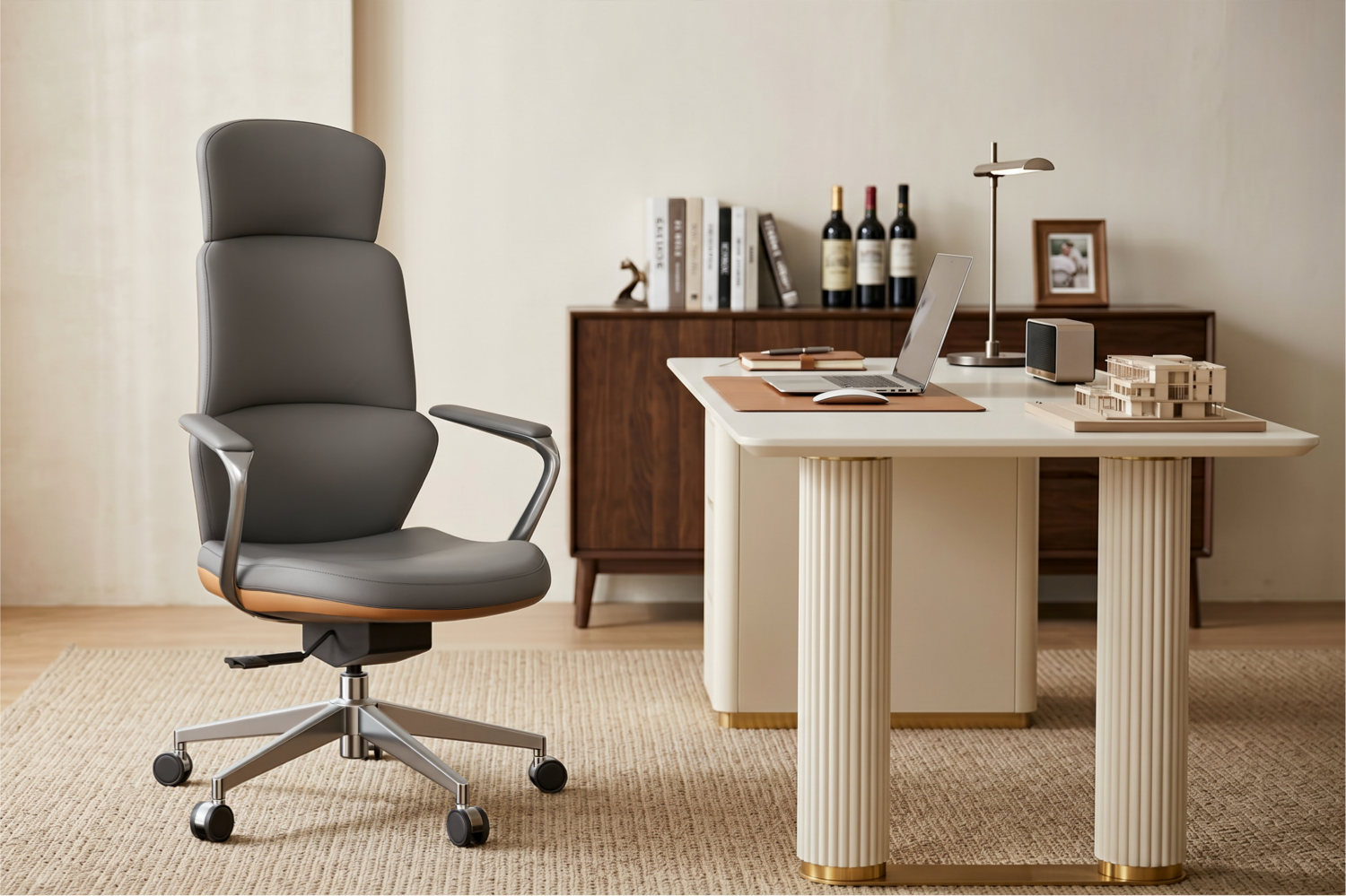 Luxus Ergonomische Executive Bürostühle für das Home Office: Die perfekte Kombination aus Leder-Eleganz und ergonomischem Komfort