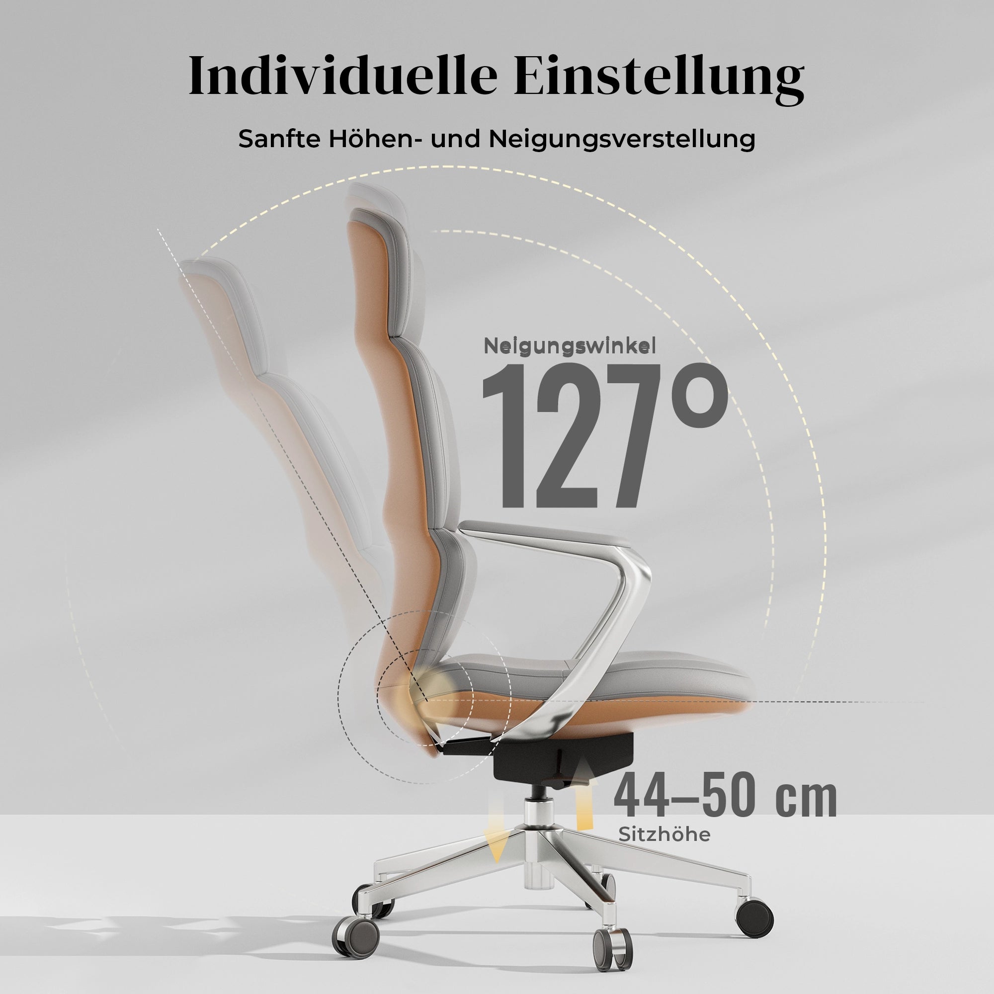 Nolan Lederstuhl mit klassischem Design