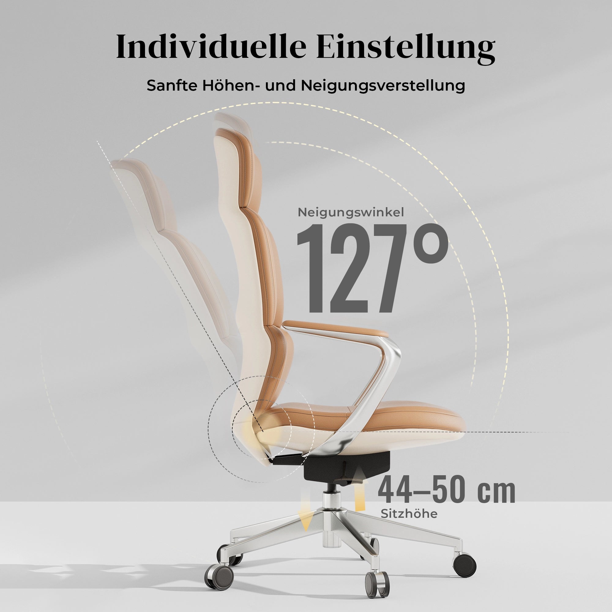Nolan Lederstuhl mit klassischem Design