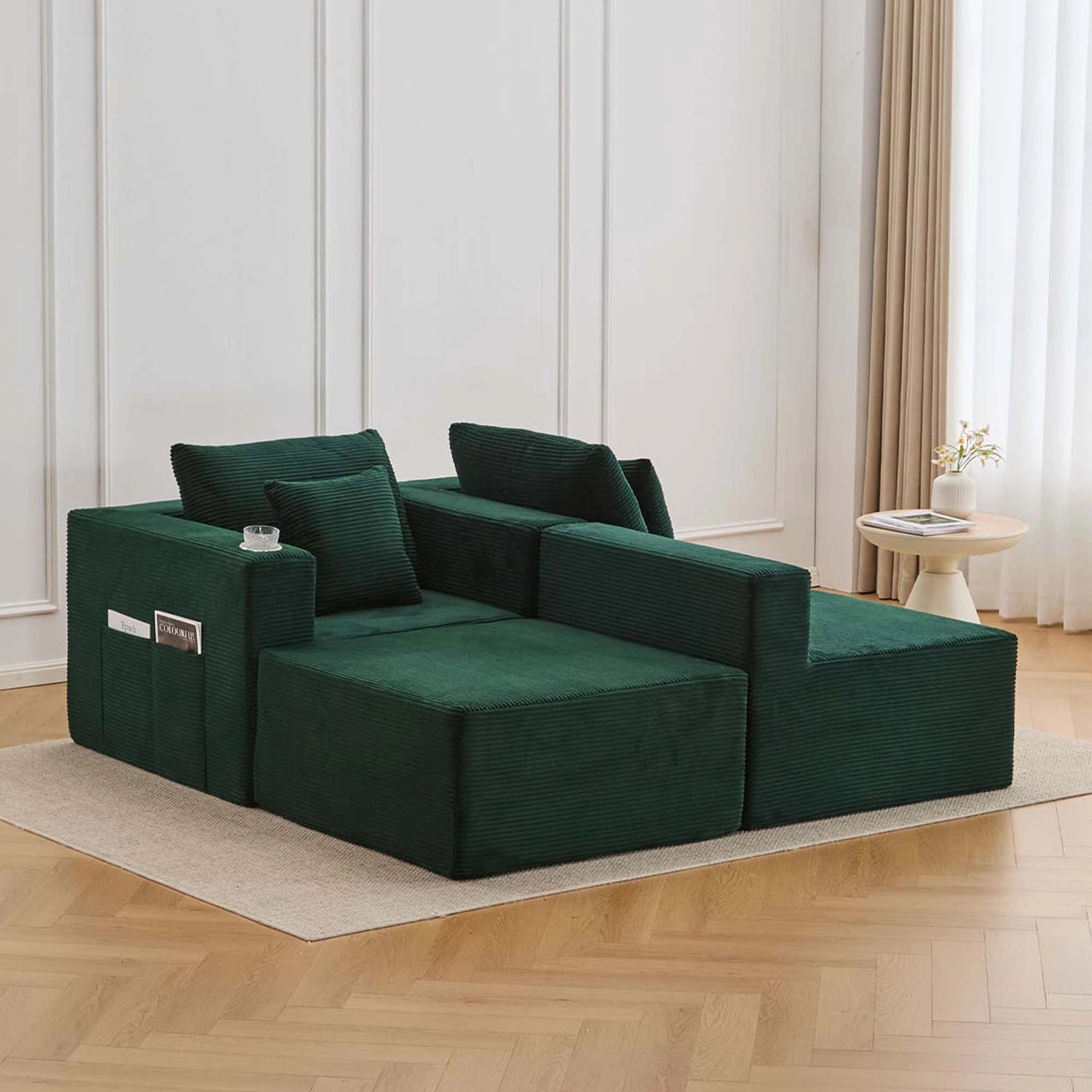 Hestia Komprimiertes Modulares Sofa mit Getränkehaltern & Stauraum
