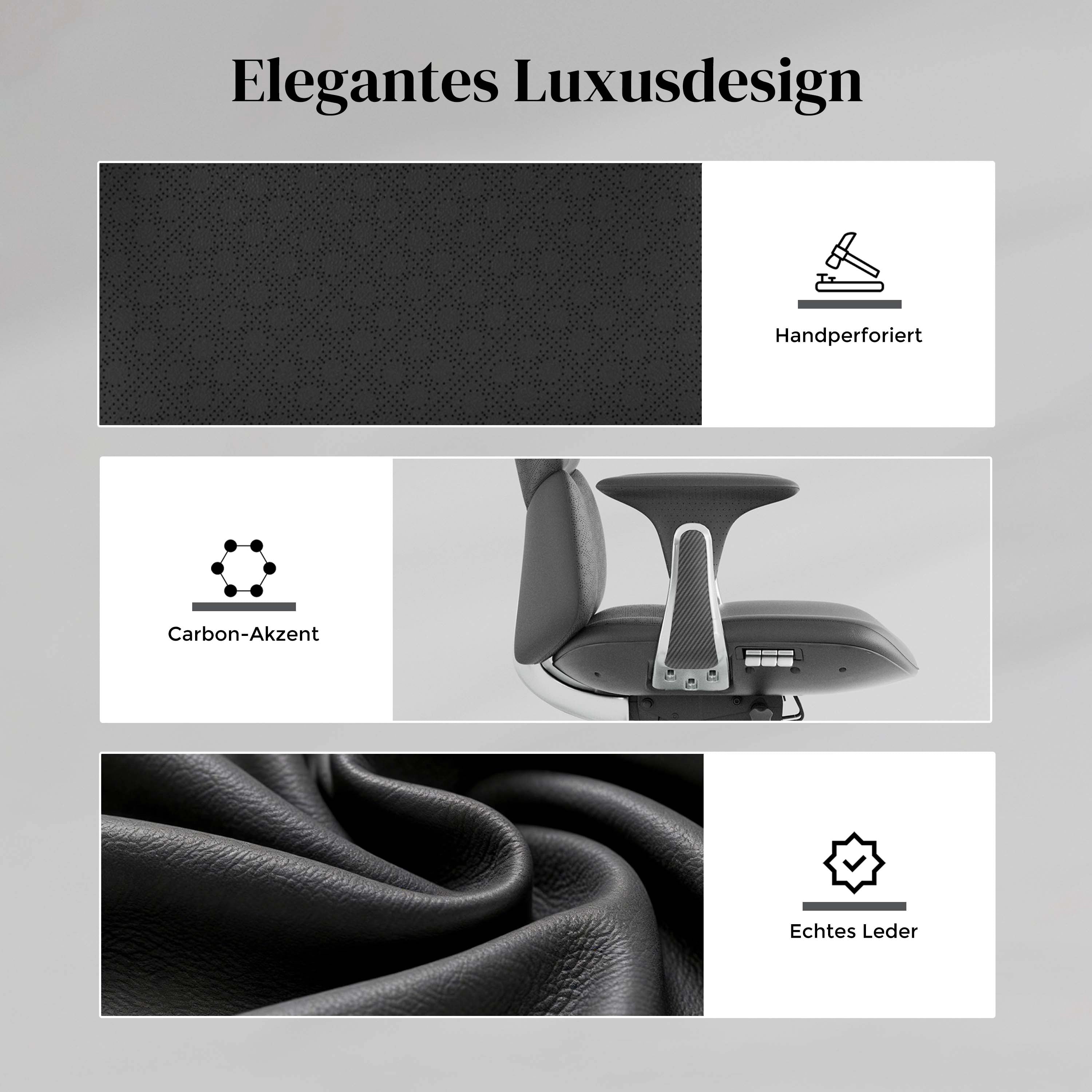 Nolan Lederstuhl mit klassischem Design