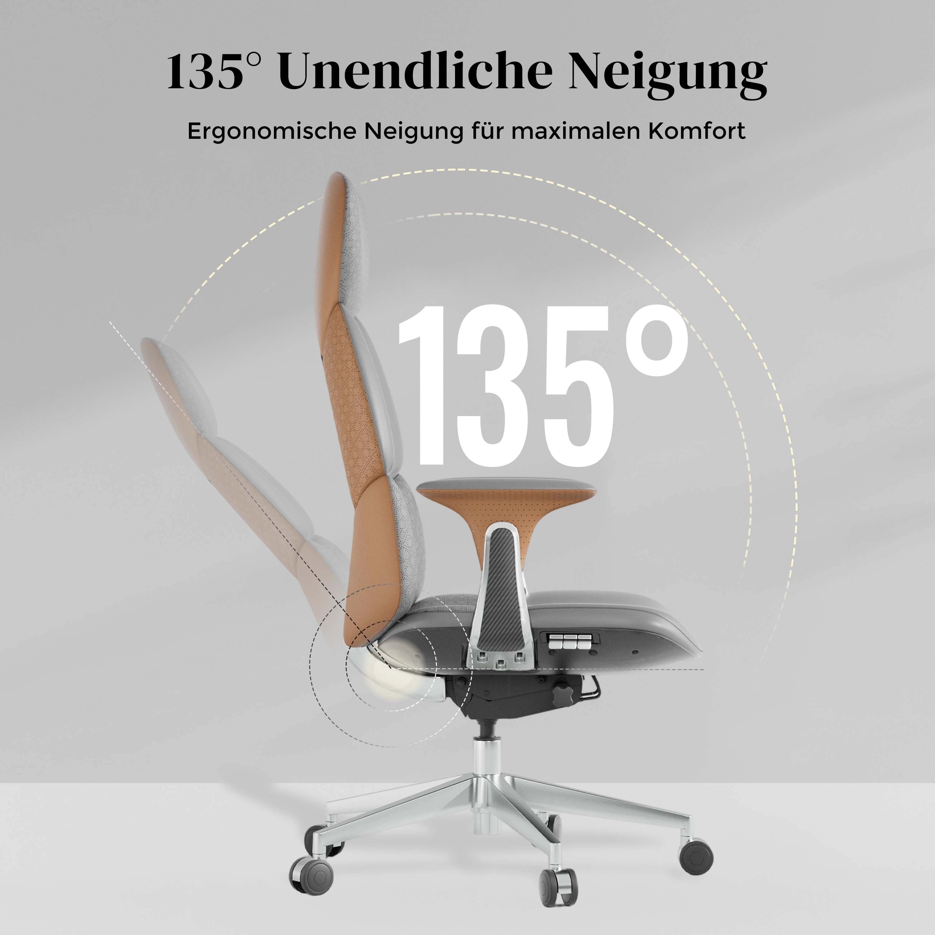 Nolan Lederstuhl mit klassischem Design