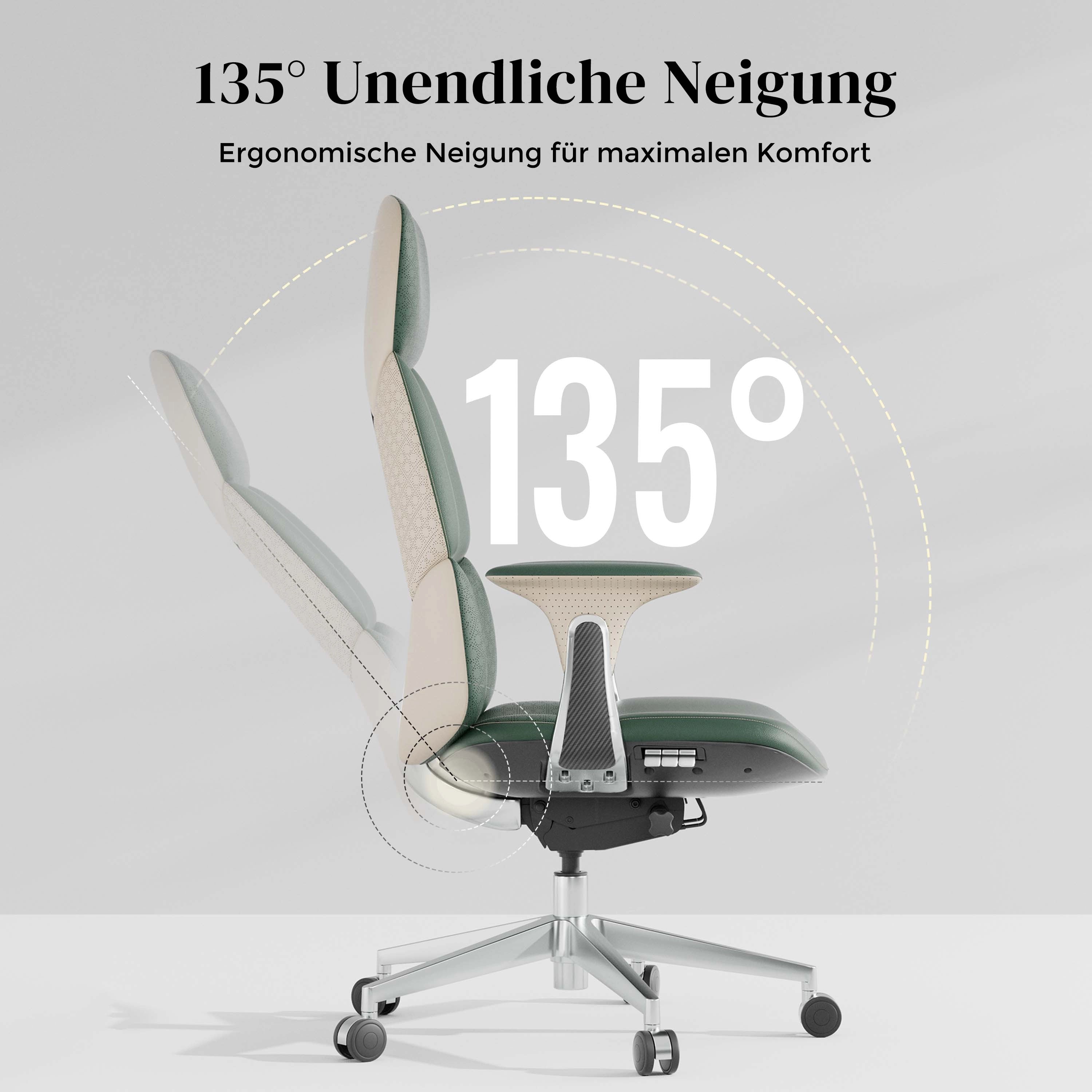 Nolan Lederstuhl mit klassischem Design
