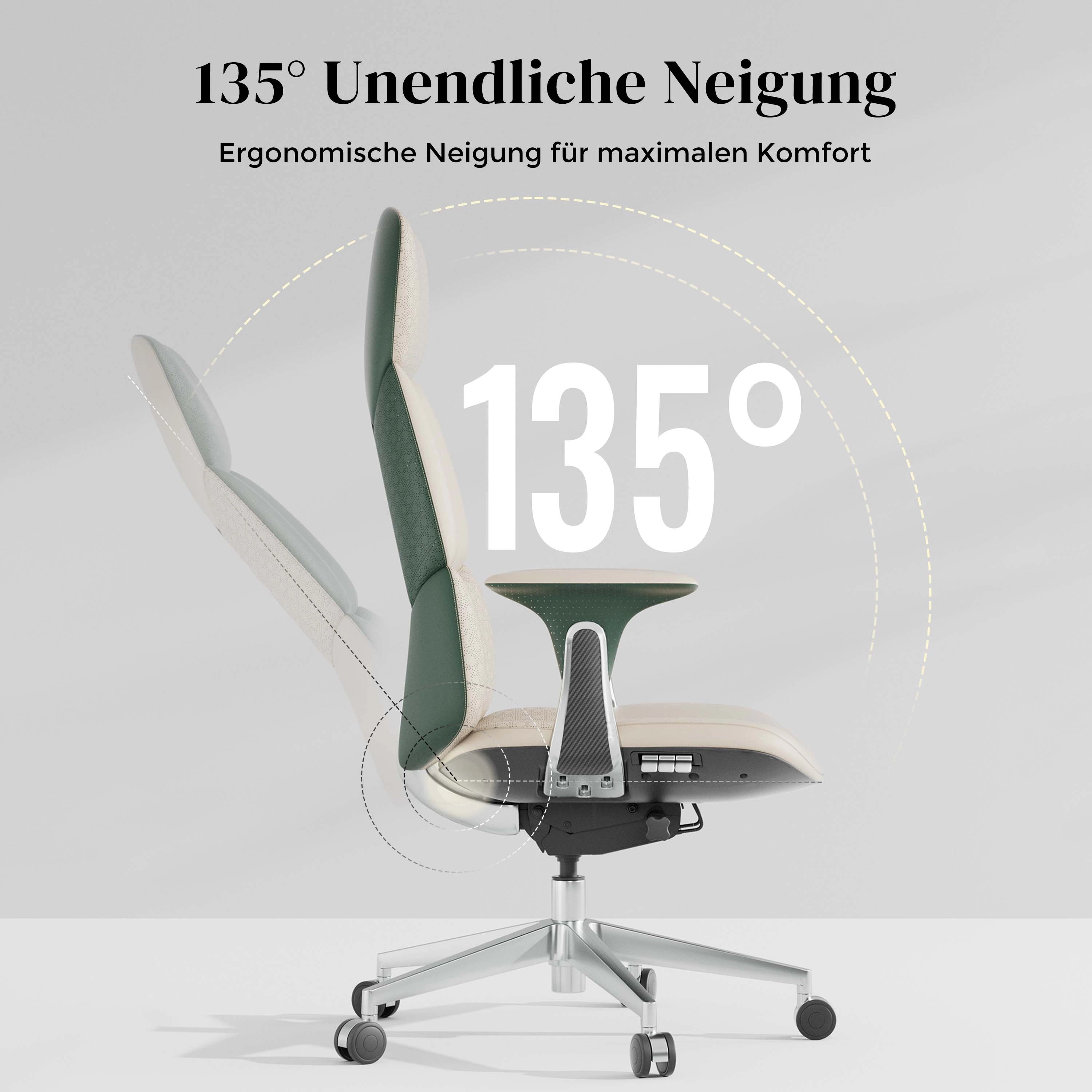 Nolan Lederstuhl mit klassischem Design