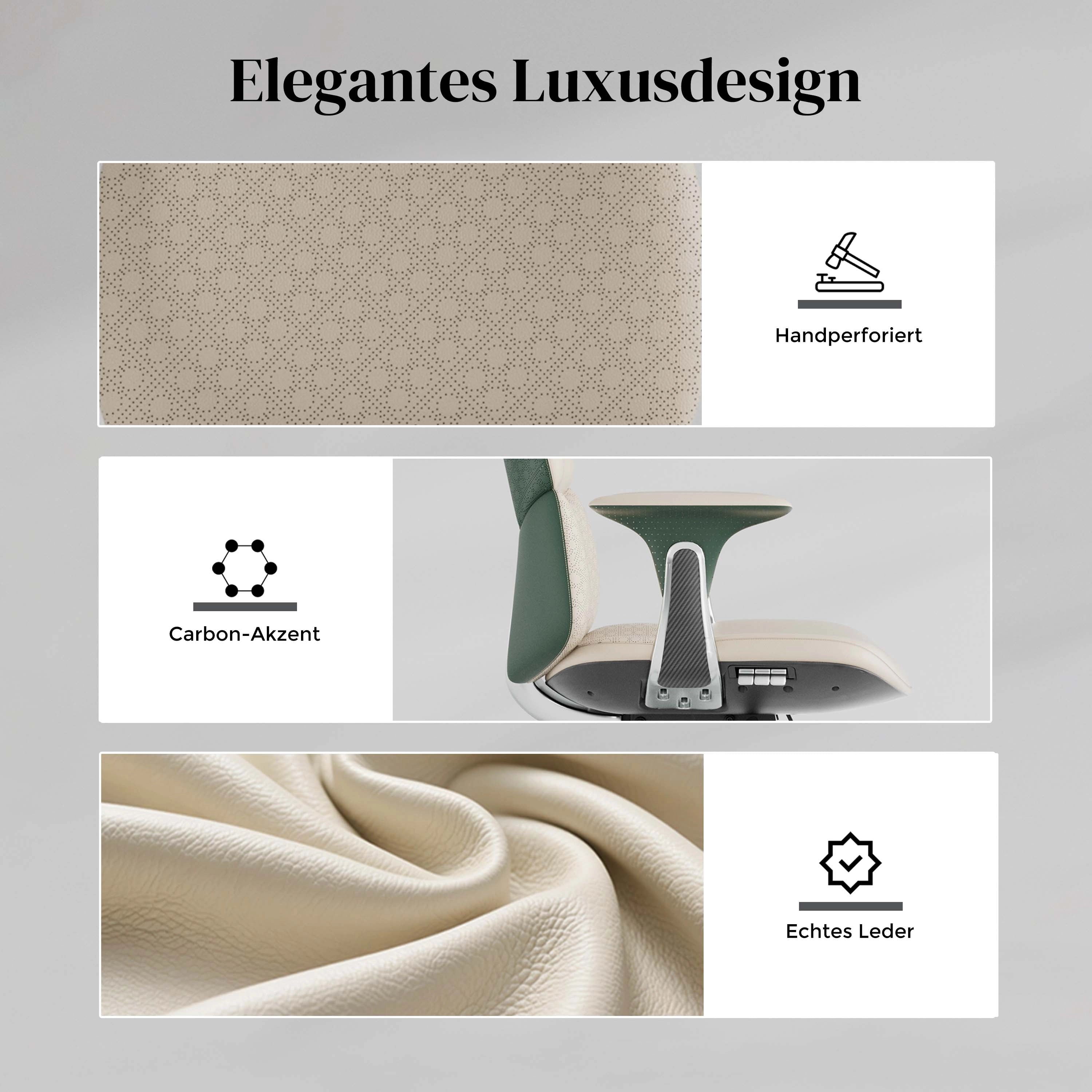 Nolan Lederstuhl mit klassischem Design
