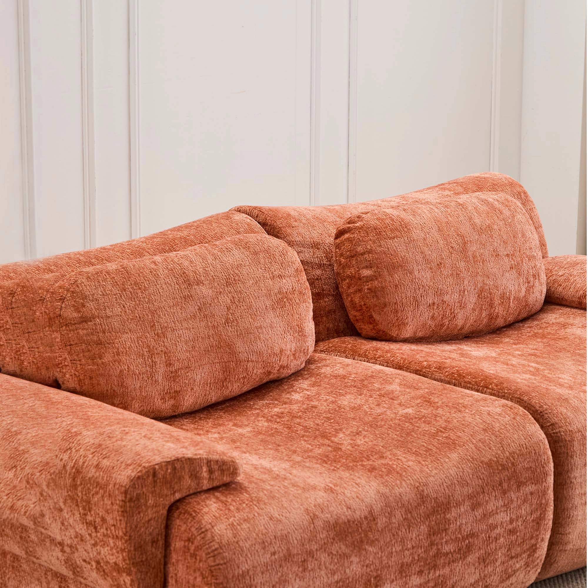 Nephele 2-Sitzer Komprimiertes Sofa mit Wellenform-Design