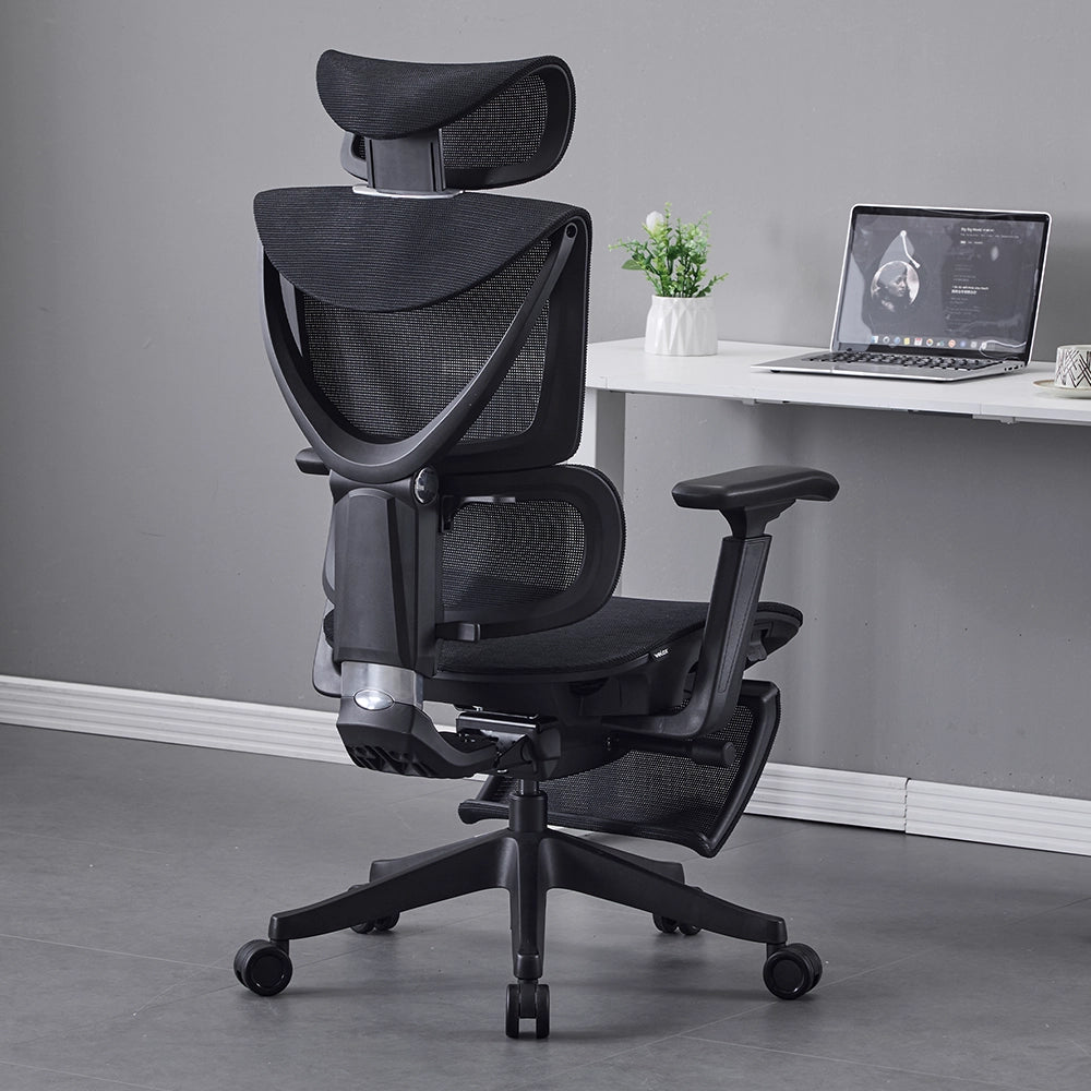 Welax - S7 Ergonomischer Bürostuhl mit Drei-Tasten-Verstellung