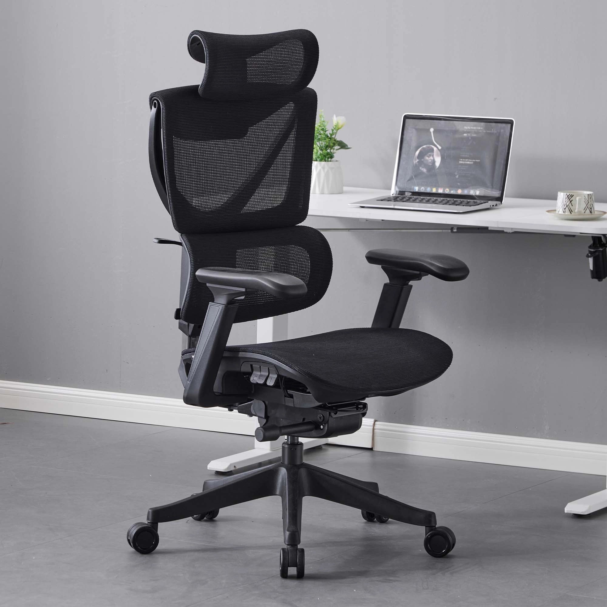 Welax - S7 Ergonomischer Bürostuhl mit Drei-Tasten-Verstellung