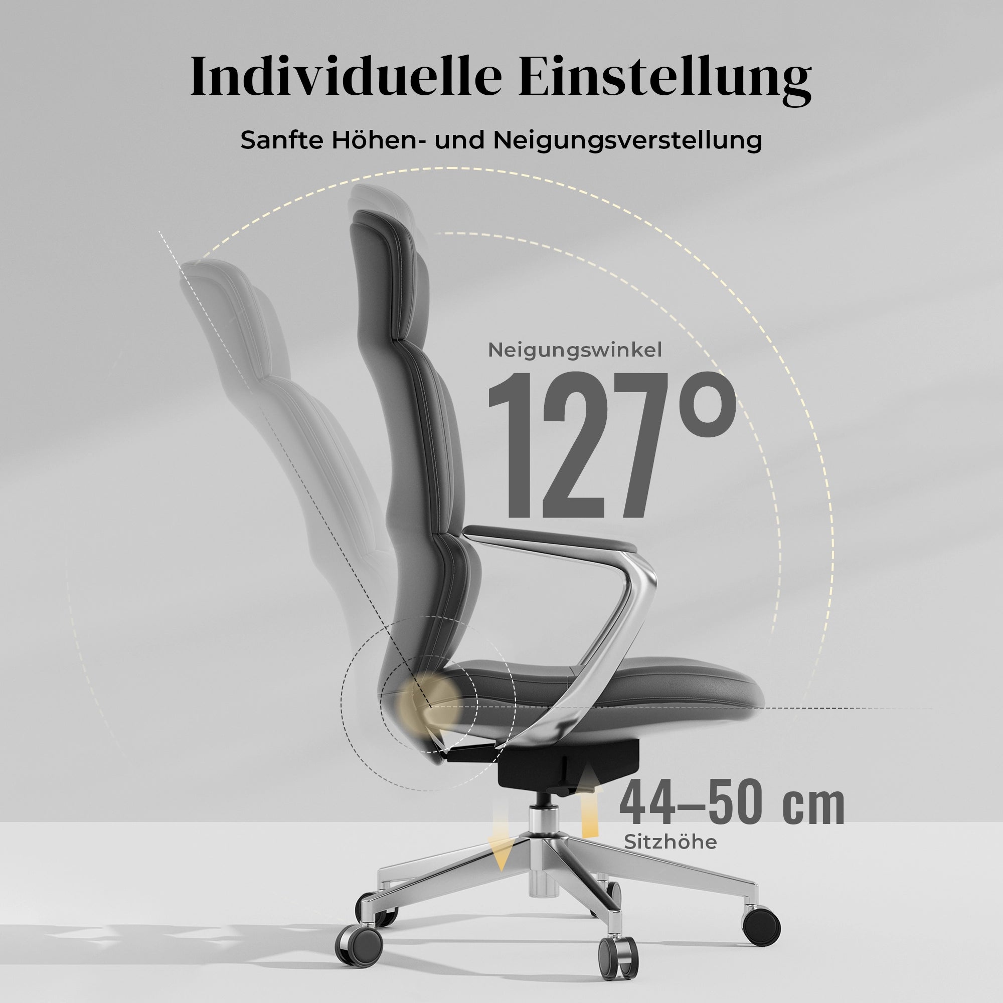 Nolan Lederstuhl mit klassischem Design