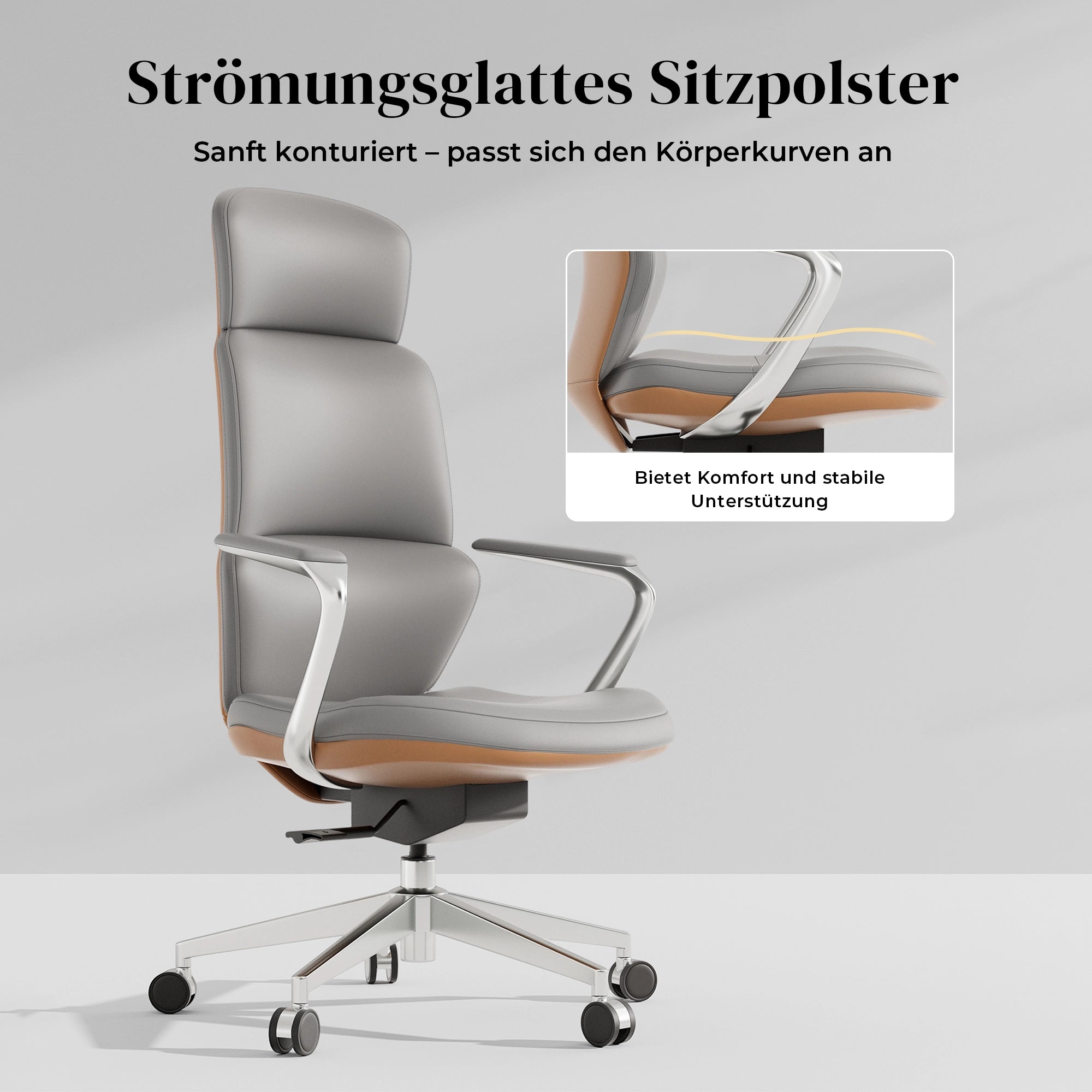 Nolan Lederstuhl mit klassischem Design