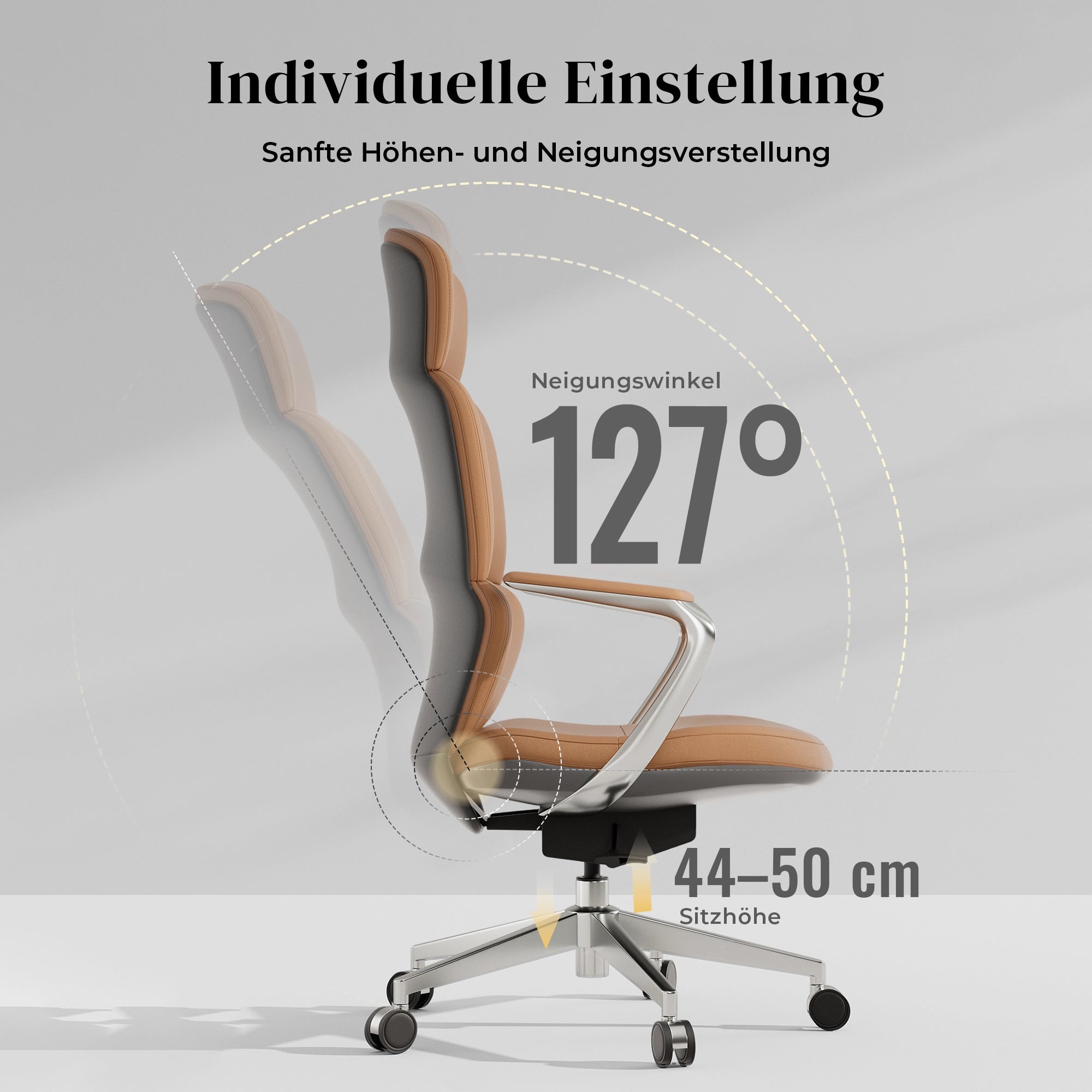 Nolan Lederstuhl mit klassischem Design