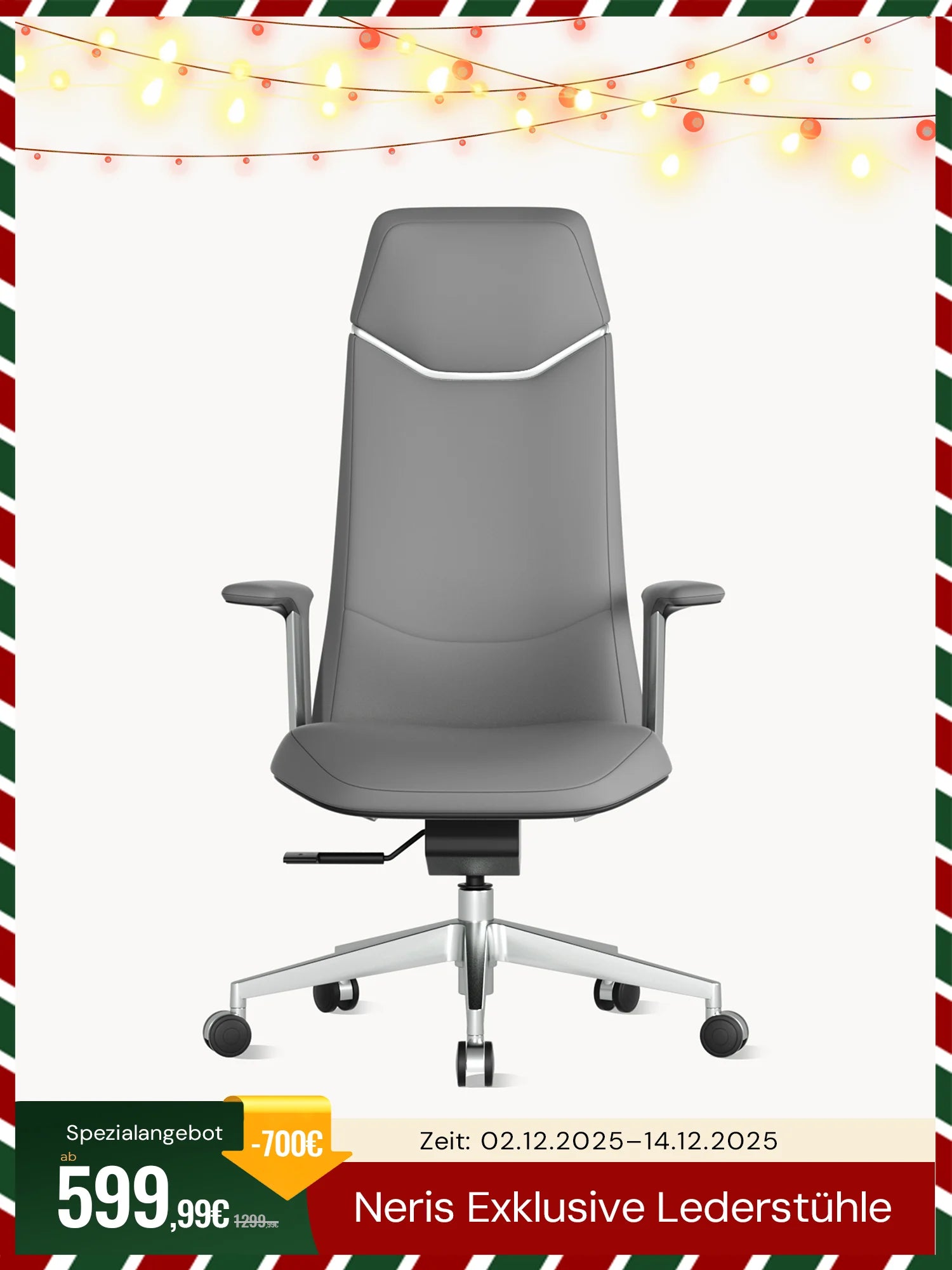 Neris Executive Bürostuhl aus Leder