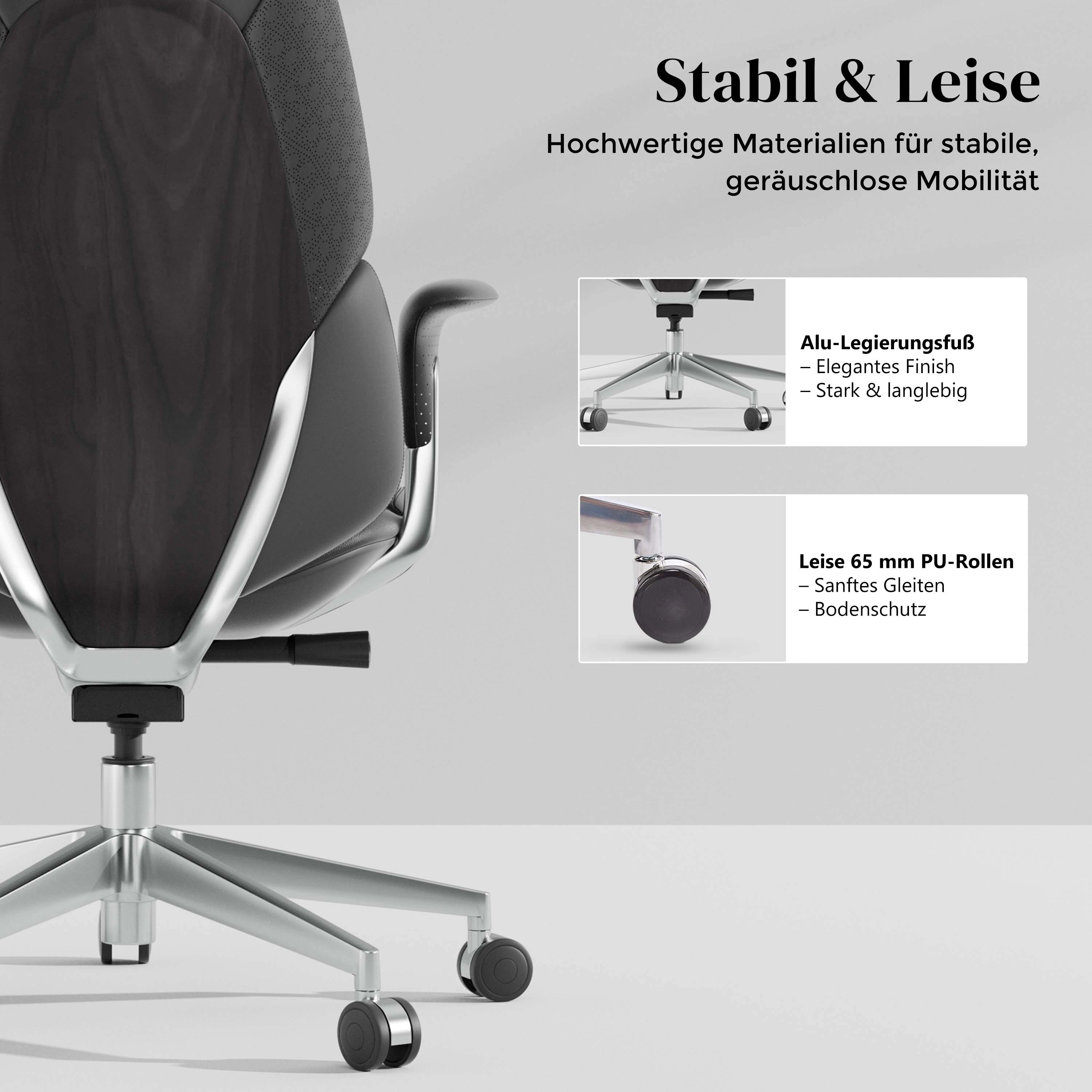 Nolan Lederstuhl mit klassischem Design