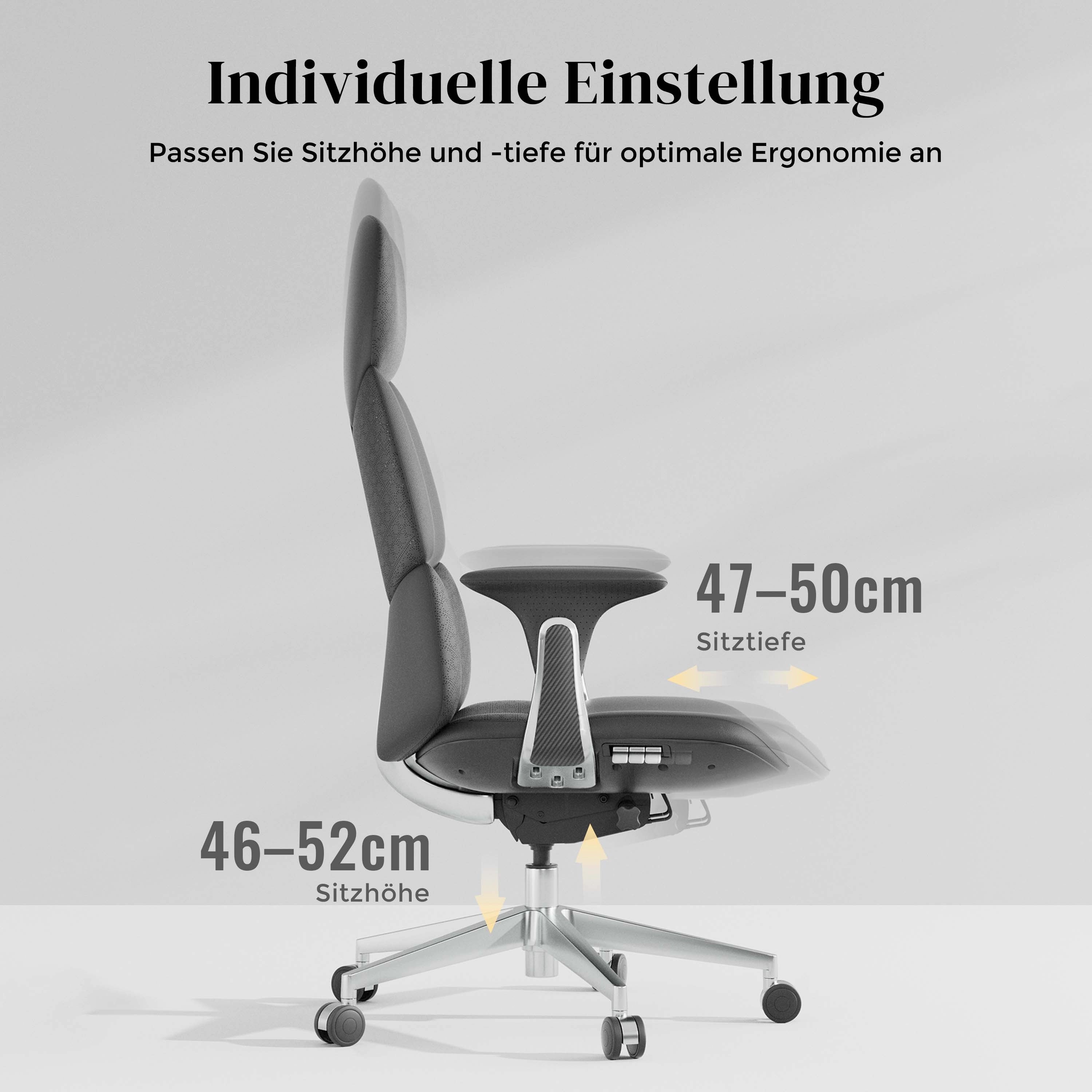 Nolan Lederstuhl mit klassischem Design