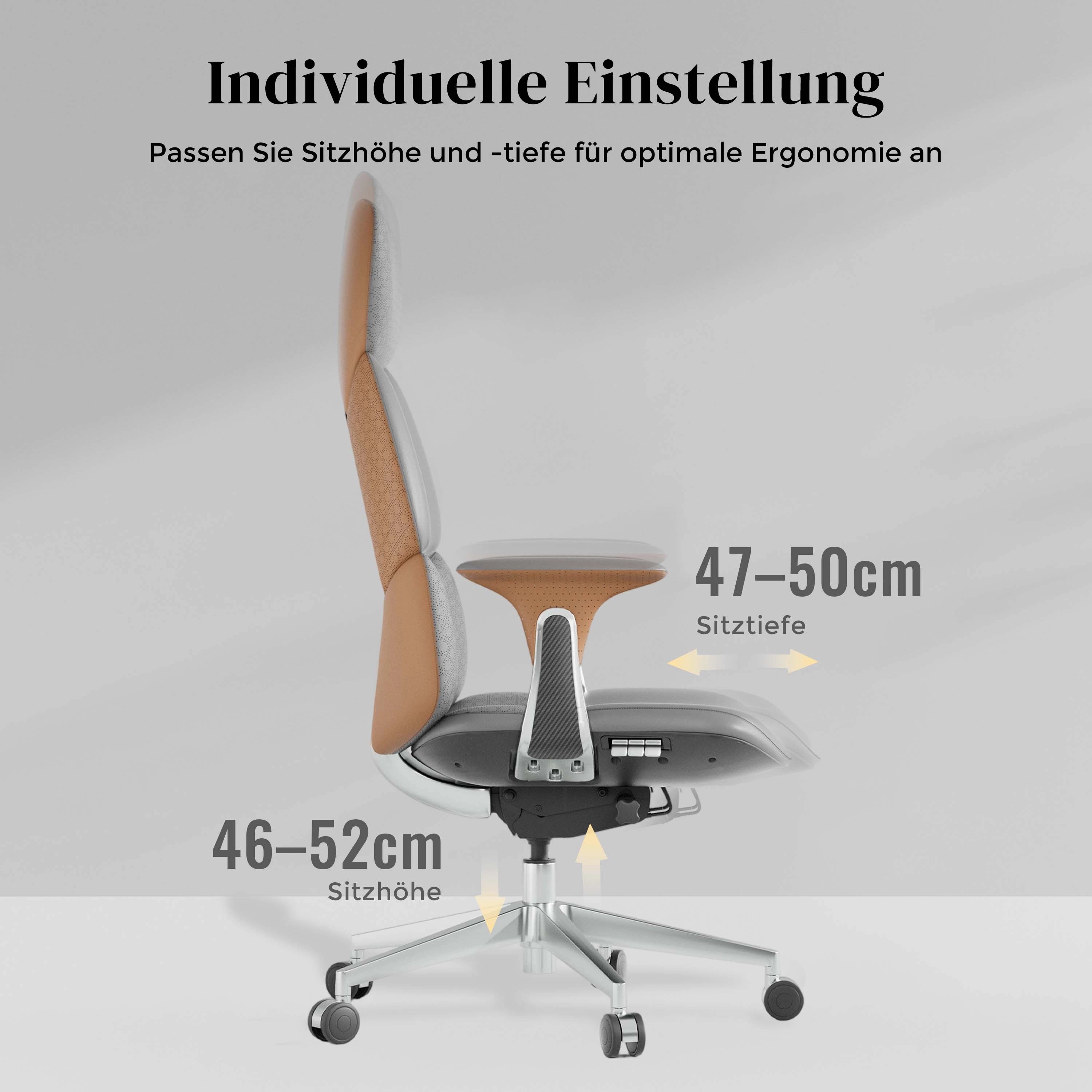 Nolan Lederstuhl mit klassischem Design