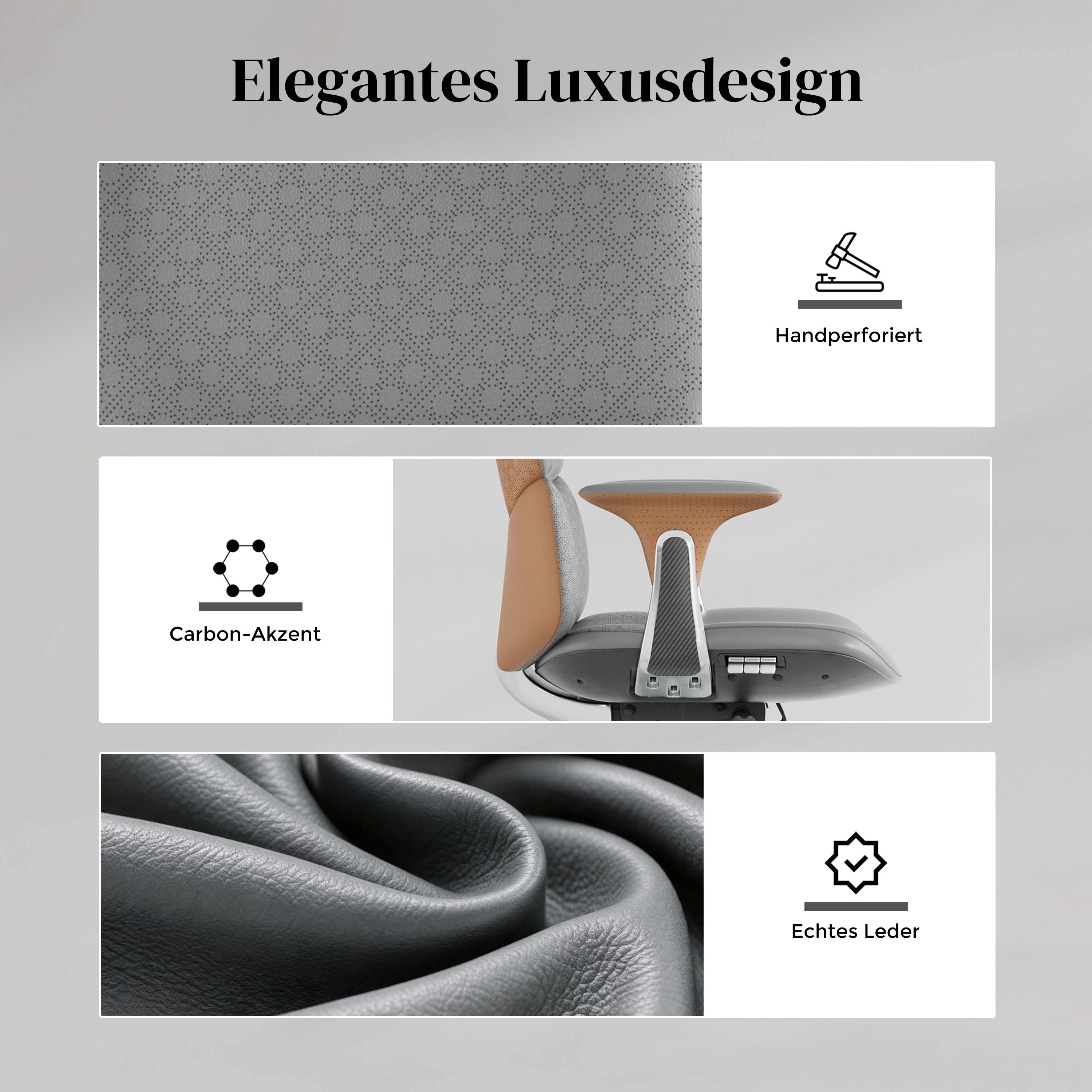 Nolan Lederstuhl mit klassischem Design
