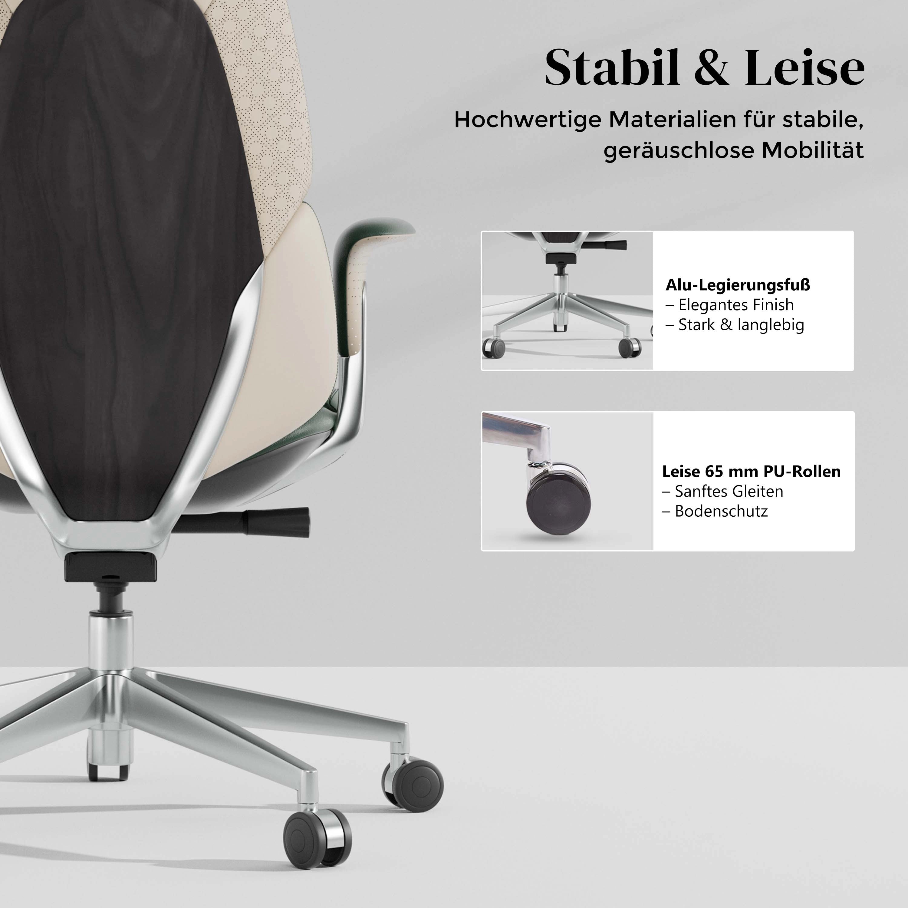 Nolan Lederstuhl mit klassischem Design