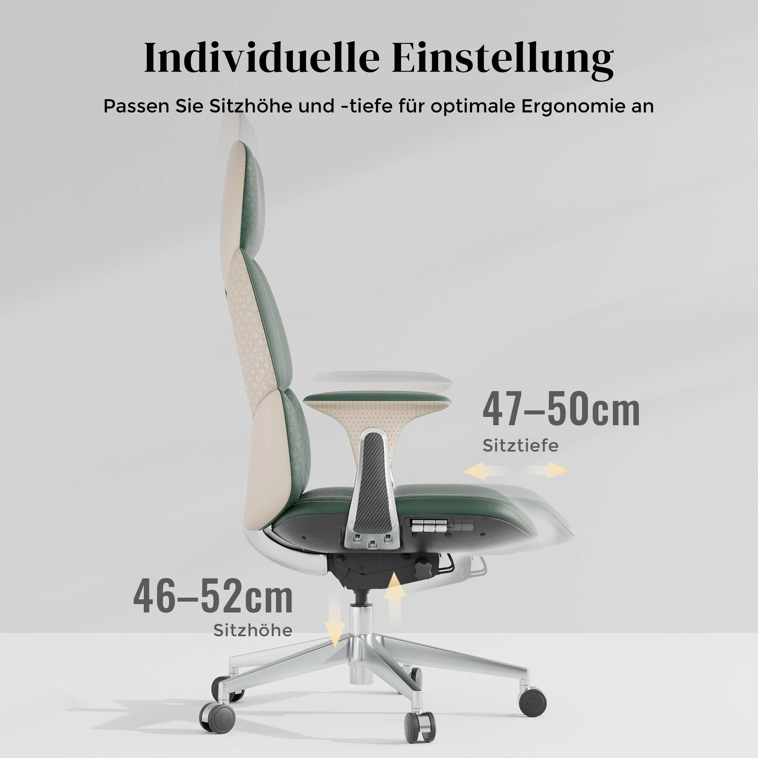 Nolan Lederstuhl mit klassischem Design