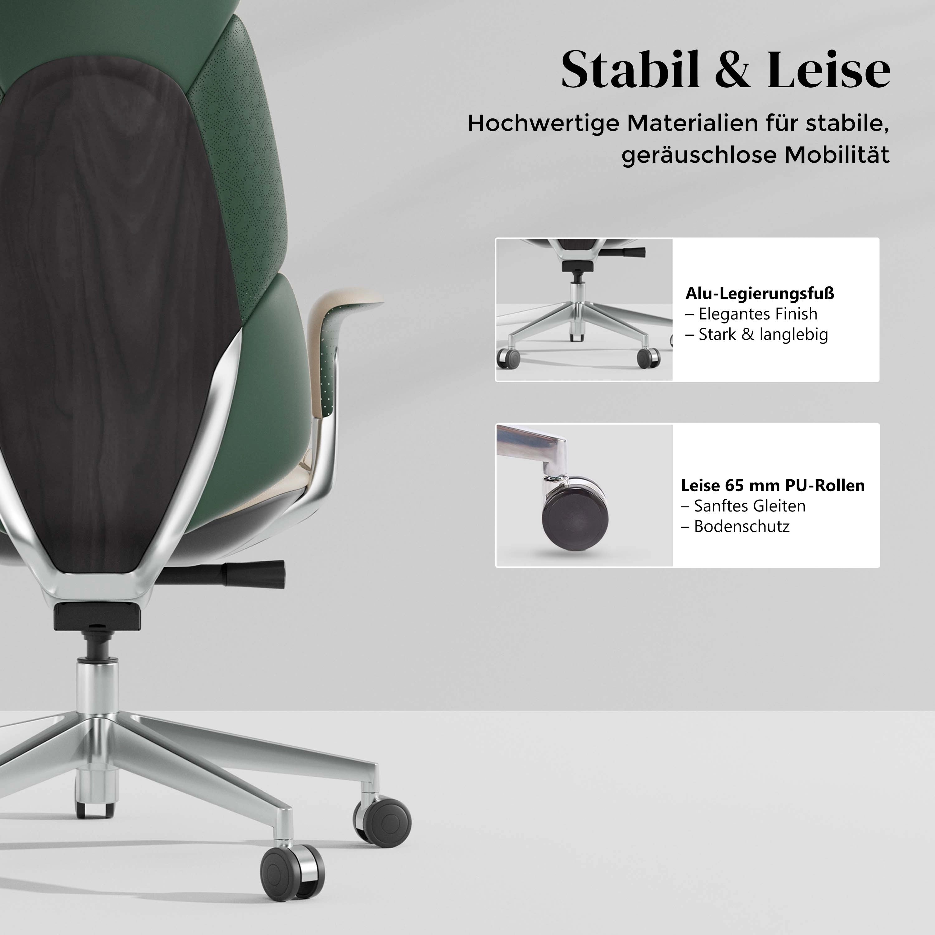Nolan Lederstuhl mit klassischem Design