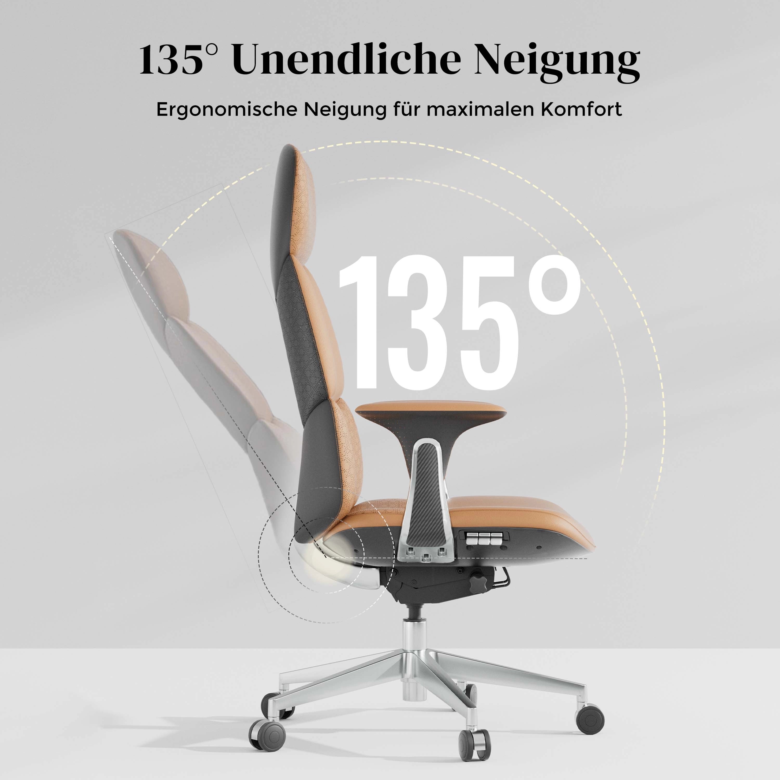 Nolan Lederstuhl mit klassischem Design