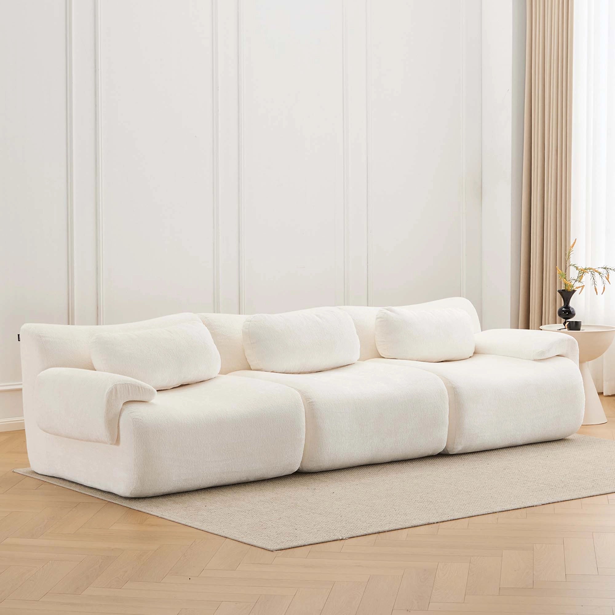 Nephele 2-Sitzer Komprimiertes Sofa mit Wellenform-Design