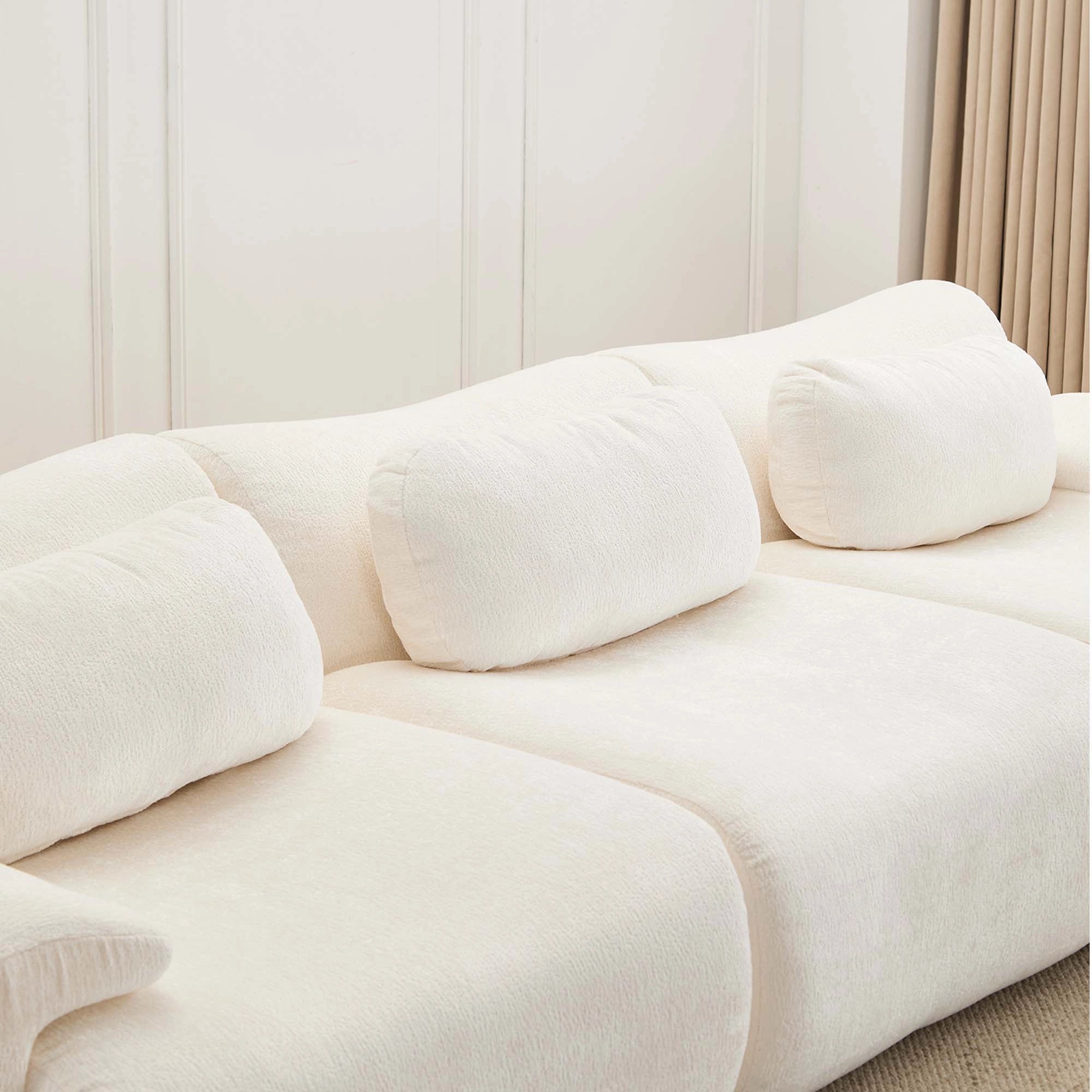 Nephele 2-Sitzer Komprimiertes Sofa mit Wellenform-Design